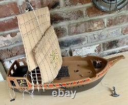 Vintage 1993 PLAYMOBIL 3053 Pirate Ship Galleon Boat, FOR PARTS OR REPAIR