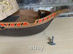 Vintage 1993 PLAYMOBIL 3053 Pirate Ship Galleon Boat, FOR PARTS OR REPAIR