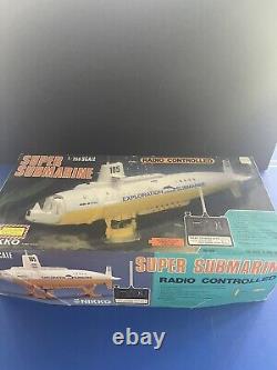 Vintage 1/250 Nikko RC Super Submarine FOR PARTS ONLY