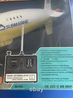 Vintage 1/250 Nikko RC Super Submarine FOR PARTS ONLY