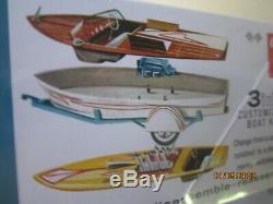 Vintage 1 25 1950's Custom Speed Boat Trailer Model Brand New Junkyard Parts Lot