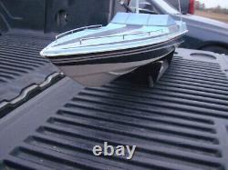 Vintage 28 FIREHAWK R/C Boat with Stand for Parts or Restore
