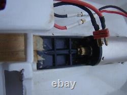 Vintage 28 FIREHAWK R/C Boat with Stand for Parts or Restore