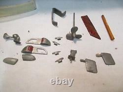 Vintage 29 Cabin Cruiser Wood Boat Model Kit with Hardware Sold As Is Parts