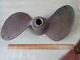 Vintage 2-blade Brass Propeller, 11, Michigan, Ajc120