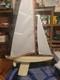 Vintage 30 Rc Wooden Model Sailboat Yacht Vic Smeed Sea Urchin Untested Motor