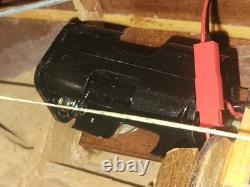 Vintage 30 RC Wooden Model Sailboat Yacht Vic Smeed Sea Urchin Untested Motor