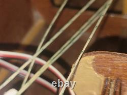 Vintage 30 RC Wooden Model Sailboat Yacht Vic Smeed Sea Urchin Untested Motor