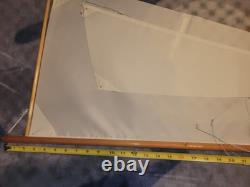 Vintage 30 RC Wooden Model Sailboat Yacht Vic Smeed Sea Urchin Untested Motor