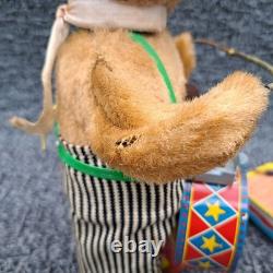 Vintage 50's Toy Lot Suzuki Bear Boat, Battery Bear Drummer, Shoe Cobbler. Parts