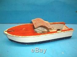 Vintage 60's Model Boat -Japan-Bat/Op. FOR PARTS