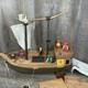 Vintage 70s Playmobil 3550 Pirate Ship Parts & Pieces Being Sold As Is