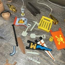 Vintage 70s Playmobil 3550 Pirate Ship Parts & Pieces Being Sold As Is