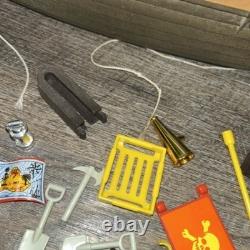 Vintage 70s Playmobil 3550 Pirate Ship Parts & Pieces Being Sold As Is