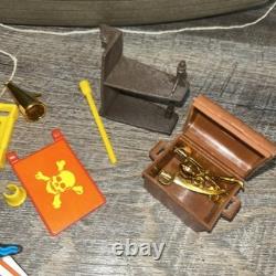 Vintage 70s Playmobil 3550 Pirate Ship Parts & Pieces Being Sold As Is