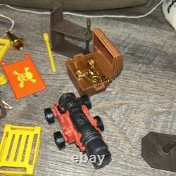 Vintage 70s Playmobil 3550 Pirate Ship Parts & Pieces Being Sold As Is