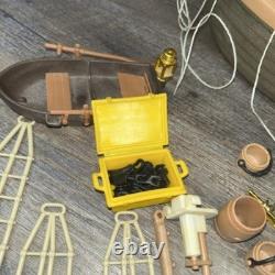 Vintage 70s Playmobil 3550 Pirate Ship Parts & Pieces Being Sold As Is