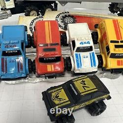 Vintage 80s Schaper Stompers Express Off Road Truck Van Lot Toys Parts Untested