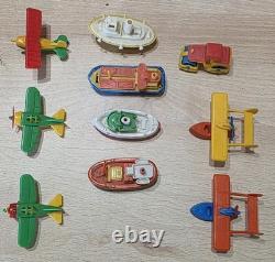 Vintage 80s W Germany Bruder Mini Plastic Vehicle 10Pcs
