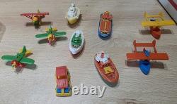 Vintage 80s W Germany Bruder Mini Plastic Vehicle 10Pcs