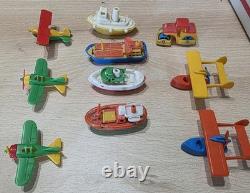 Vintage 80s W Germany Bruder Mini Plastic Vehicle 10Pcs