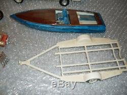 Vintage AMT 70`s Aqua Rod Chevy Van & Speed Boat Parts Lot