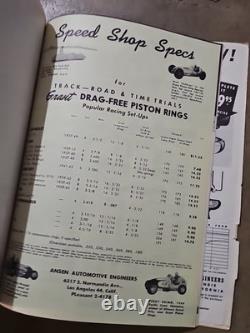 Vintage ANSEN Auto Parts Catalog 1952 Speed Shop Custom Hot Rod Drag Racing car