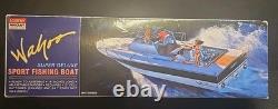 Vintage Academy Wahoo Sport Fishing Boat Motorized-NIB Sealed Parts! US Seller