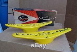 Vintage Advertising Mercury Outboard Boat pair 2 Cleats UNUSED IN THE BOX