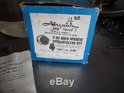 Vintage Airguide Boat Speedometer Kit Modle 855