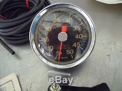 Vintage Airguide Boat Speedometer Kit Modle 855