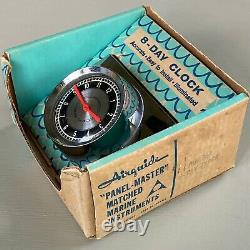 Vintage Airguide Marine 8 Day Clock NOS Unused in Box with Parts for Boat