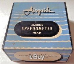 Vintage Airguide Model 702 Boat/Marine Speedometer Head 0-45 MPH NIBNOS