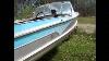 Vintage Aluminum Boat With Fins