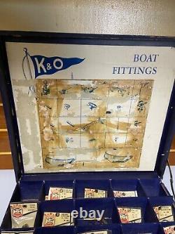 Vintage Antique K & O Fitting Craft Model Accessory Parts Display Box