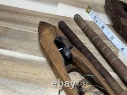 Vintage? Antique Loom Wooden Shuttle Boats Weaving 17? Bobbin? Parts? See Pics