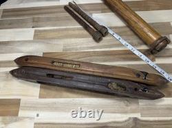 Vintage? Antique Loom Wooden Shuttle Boats Weaving 17? Bobbin? Parts? See Pics