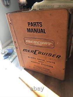 Vintage Antique Mercury Mercruiser Parts Manual Mercury Marine Boat