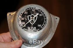 Vintage Antique Muskegon Outboard Specialties Wood Boat Speedometer Gauge Part