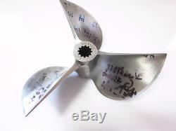 Vintage Antique Outboard Boat Racing F 9x140E Wheel 3 blade cleaver propeller