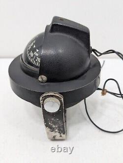 Vintage Aqua Meter Compass Car Dash Boat Deck Marine Hot Rod Light Up WORKING