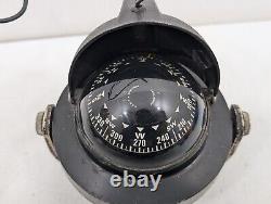 Vintage Aqua Meter Compass Car Dash Boat Deck Marine Hot Rod Light Up WORKING