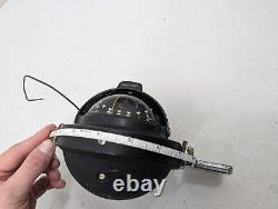 Vintage Aqua Meter Compass Car Dash Boat Deck Marine Hot Rod Light Up WORKING