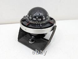 Vintage Aqua Meter Compass Car Dash Boat Deck Marine Hot Rod Rare Removable Base