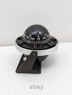 Vintage Aqua Meter Compass Car Dash Boat Deck Marine Hot Rod Rare Removable Base