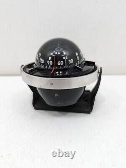 Vintage Aqua Meter Compass Car Dash Boat Deck Marine Hot Rod Rare Removable Base