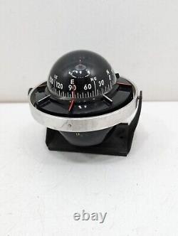 Vintage Aqua Meter Compass Car Dash Boat Deck Marine Hot Rod Rare Removable Base