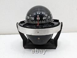 Vintage Aqua Meter Compass Car Dash Boat Deck Marine Hot Rod Rare Removable Base