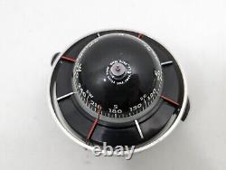 Vintage Aqua Meter Compass Car Dash Boat Deck Marine Hot Rod Rare Removable Base