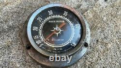 Vintage Aqua Meter Vintage Wood Old Boat Parts Speedometer Gauge